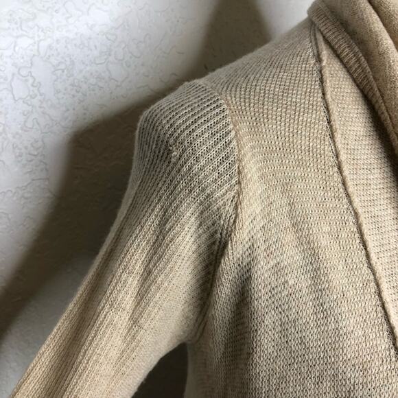 Vince cream open draped front wool cashmere cardigan size Extra Small XS - Picture 7 of 16